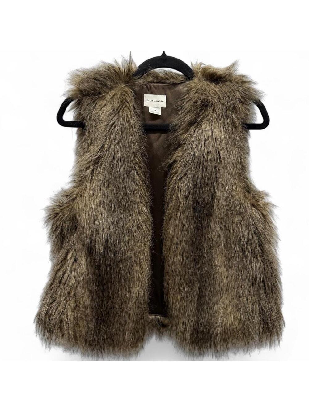 Club Monaco Faux Fur Gilet